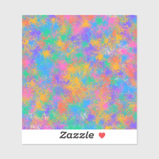 カラフルな抽象デザイン シール (シート)