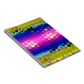 カラフルな抽象パターン ノートブック (右側)