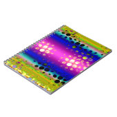 カラフルな抽象パターン ノートブック (左側)