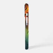 カラフルな抽象パターン iPhone 16ケース (左側面)