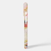 カラフルな抽象フラワーアートとお名前デザイン Case-Mate iPhoneケース (裏面 / 左)