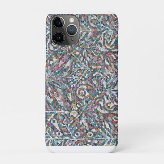 カラフルな抽象モザイク柄ケース Case-Mate iPhoneケース (裏)