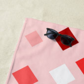 カラフルな抽象幾何学パーソナライズド ビーチタオル (インサイチュ)