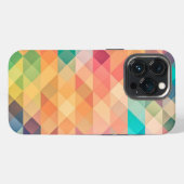 カラフルな抽象幾何学模様 iPhoneケース (裏面横)
