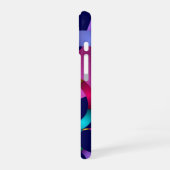 カラフルな抽象幾何学模様 iPhone 16ケース (左側面)
