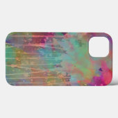 カラフルな抽象水彩ドリッピーアート Case-Mate iPhoneケース (裏面 (横))