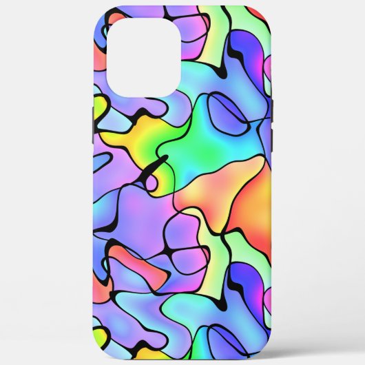 カラフルな抽象画と鮮やかな色 Case-Mate iPhoneケース (裏面)