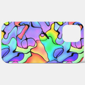 カラフルな抽象画と鮮やかな色 Case-Mate iPhoneケース (裏面 (横))