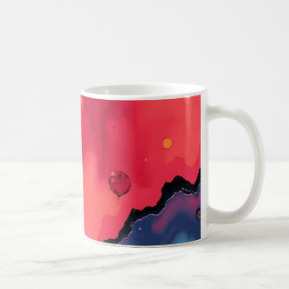 カラフルな抽象画 コーヒーマグカップ