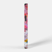カラフルな抽象画 スクラッチアート iPhoneケース (右側面)
