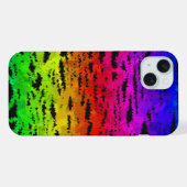 カラフルな抽象画 iPhoneケース (裏面横)