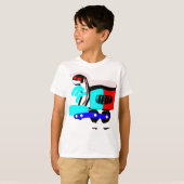 カラフルな抽象画 Tシャツ (正面フル)
