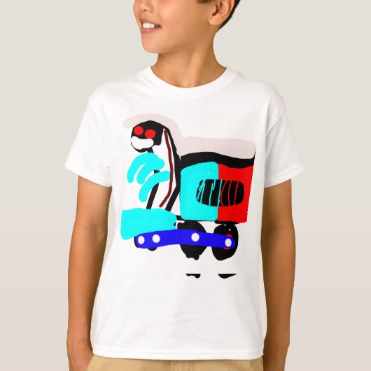 カラフルな抽象画 Tシャツ (正面)
