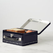 カラフルな抽象的なフクロウ メタルランチボックス (内部)