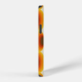 カラフルな抽象的なレトロ幾何学模様 iPhoneケース (右側面)