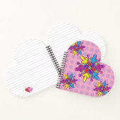 カラフルな抽象的な万華鏡の花模様 ノートブック (内部)