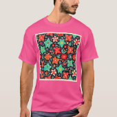 カラフルな抽象的な休日のデザイン Tシャツ (正面)