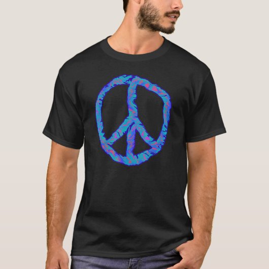 カラフルな抽象的な平和のサイン3 ファンF Tシャツ (正面)