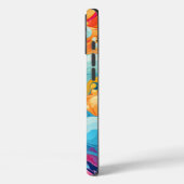 カラフルな抽象的な波模様 Case-Mate iPhoneケース (裏面 / 左)