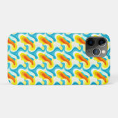 カラフルな抽象的な波状パターン Case-Mate iPhoneケース (裏面(横))