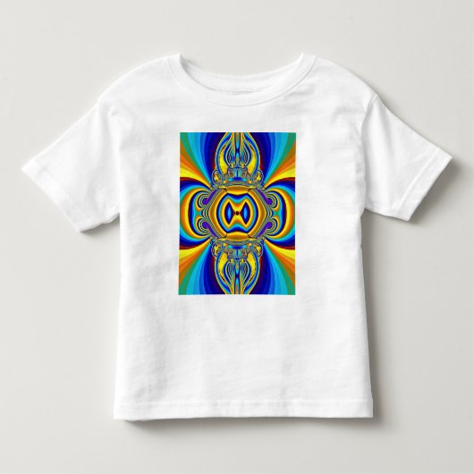 カラフルな抽象的な背景-14334 トドラーTシャツ (正面)
