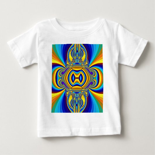 カラフルな抽象的な背景-14334 ベビーTシャツ (正面)