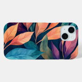 カラフルな抽象的な葉 Case-Mate iPhoneケース (裏面 (横))