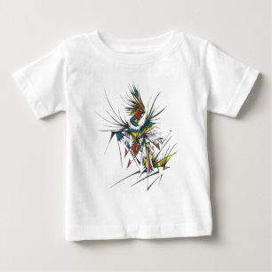 カラフルな抽象的な部族のタトゥーアートの祝祭 ベビーTシャツ