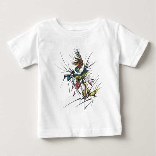 カラフルな抽象的な部族のタトゥーアートの祝祭 ベビーTシャツ (正面)