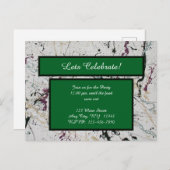 カラフルな抽象的な飛沫ペイントポストカード ポストカード (正面/裏面)