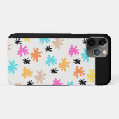 カラフルな抽象的フラワーパターンのスマホケース Case-Mate iPhoneケース (裏面(横))