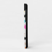 カラフルな抽象的フラワーパターンのスマホケース Case-Mate iPhoneケース (裏面/左)