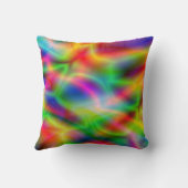 カラフルな抽象的概念の枕 クッション (裏面)
