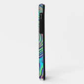 カラフルな抽象的渦巻き模様 iPhone 11 カバー (裏面/左)