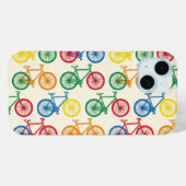 カラフルな抽象自転車パターン デザイン Case-Mate iPhoneケース (裏面 (横))