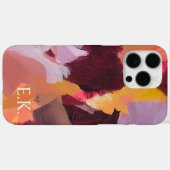 カラフルな抽象芸術モノグラム オーダーメイド 名前 Case-Mate iPhoneケース (裏面 (横))