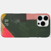 カラフルな抽象芸術モノグラム オーダーメイド 名前 Case-Mate iPhoneケース (裏面 (横))