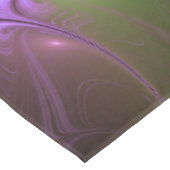 カラフルな抽象芸術 紫色のカーキ色のフラクタルアート テーブルクロス (アングル)