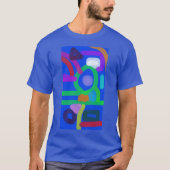 カラフルな抽象芸術 12 Tシャツ (正面)
