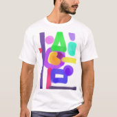 カラフルな抽象芸術 14 Tシャツ (正面)