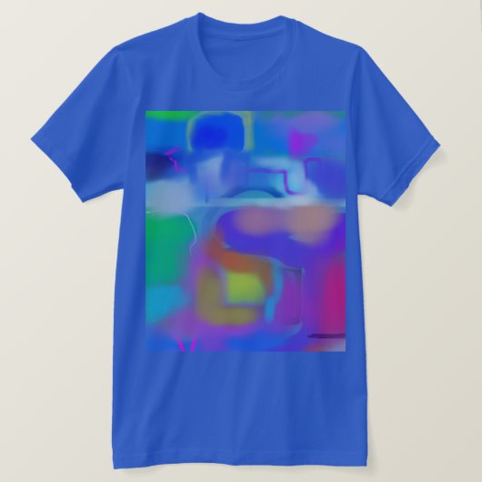 カラフルな抽象芸術 1 Tシャツ (デザイン正面)