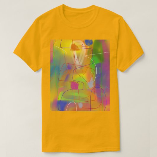カラフルな抽象芸術 2 Tシャツ (デザイン正面)