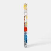 カラフルな抽象芸術 iPhone 16ケース (左側面)