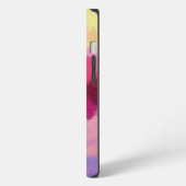 カラフルな抽象蓮の花 iPhoneケース (左側面)