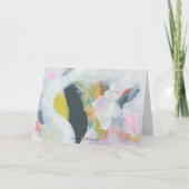 カラフルな抽象表現主義アートのメモカード ノートカード (裏面)