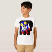 カラフルな抽象表現 Tシャツ (正面フル)