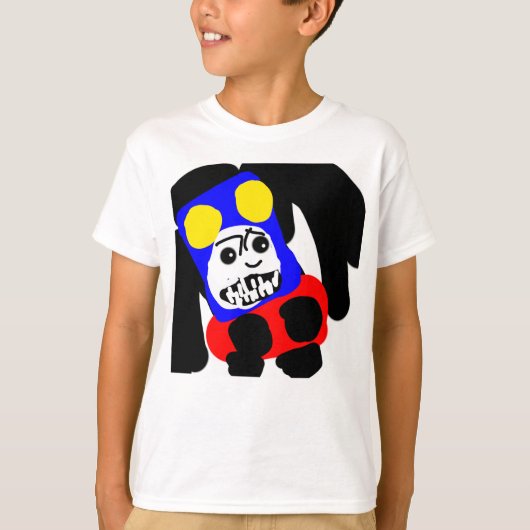 カラフルな抽象表現 Tシャツ (正面)
