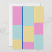 カラフルな招待状 招待状 (裏面)