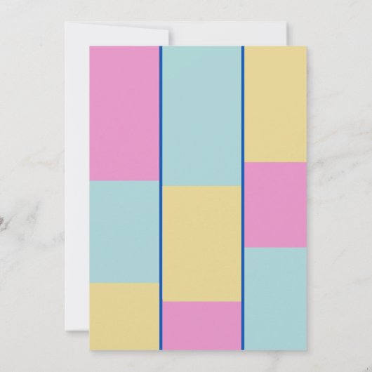 カラフルな招待状 招待状 (裏面)