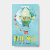 カラフルな教室用通廊許可証 学校教師向け バッジ (裏面)